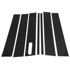 7 Pcs Door Pillar Window Trim for Ford Explorer Sport Trac (2007–2010) Black