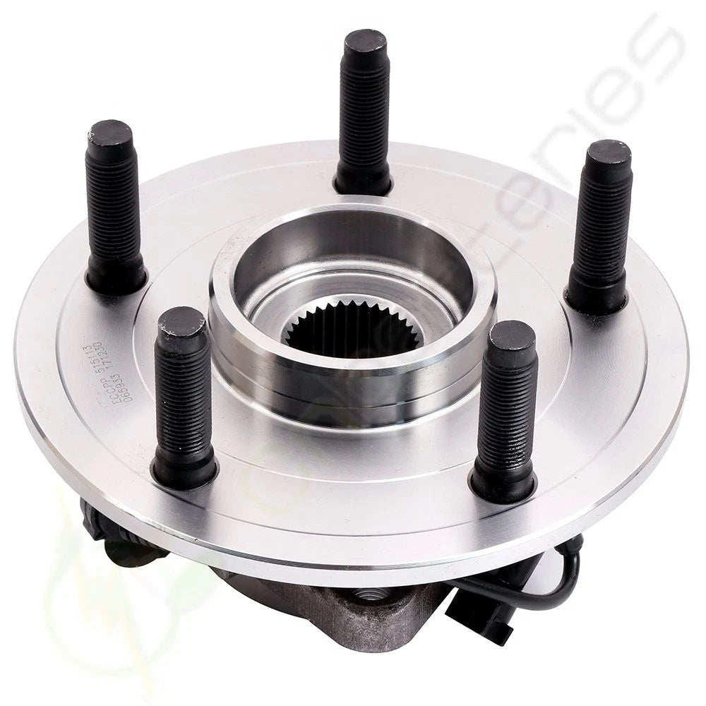 Set of 6 Wheel Bearings & Hubs + Tie Rods for Dodge Ram 1500 2WD (2006–2008)