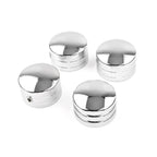 Set of 4 Chrome Spark Plug Head Bolt Cap Covers for Harley Twin Cam (1999–2017)