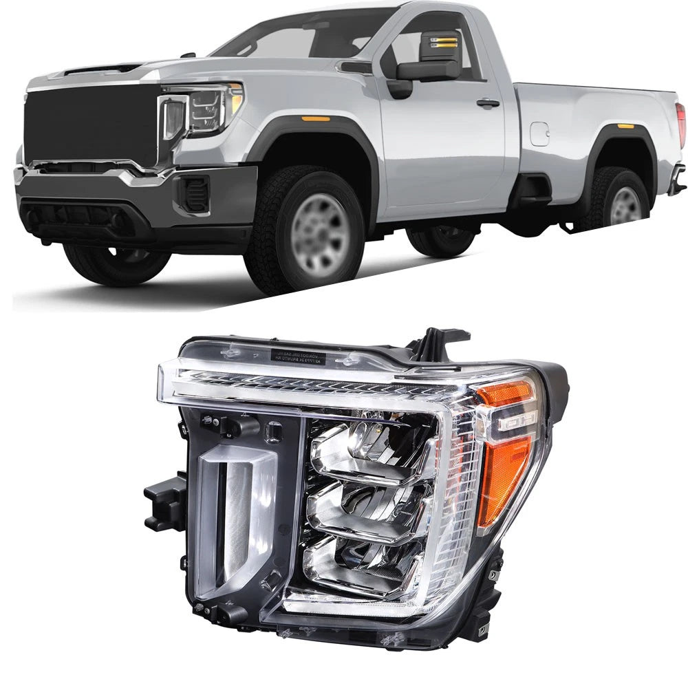 Headlight for GMC Sierra 2500 3500HD (2020–2023) Driver Side Assembly