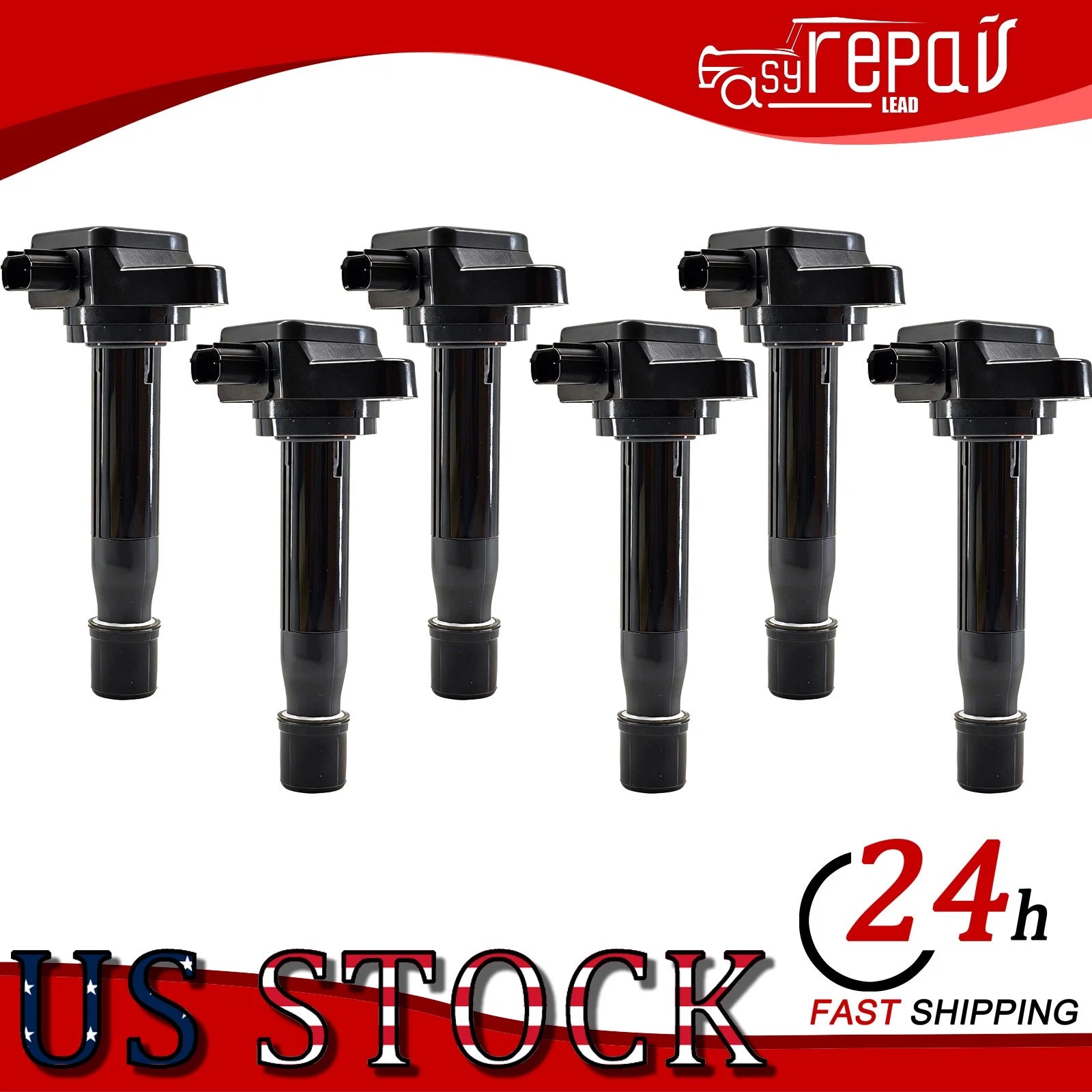 6Pack Ignition Coil & Spark Plug for Honda Pilot 2008 (3.5L V6)