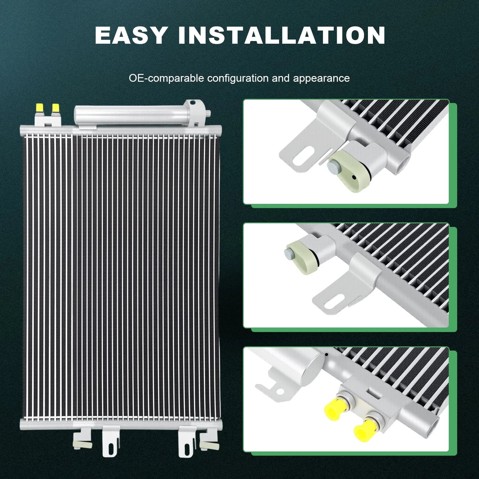 AC Condenser for Dodge Caliber (2010–2012) & Jeep Patriot/Compass (2007–2016)