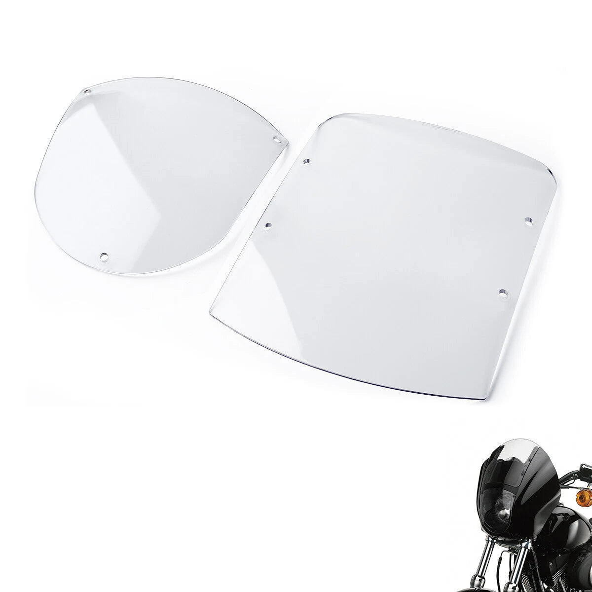 Front Windshield Quarter Fairing Kit for Harley Dyna Low Rider (2006–2017)