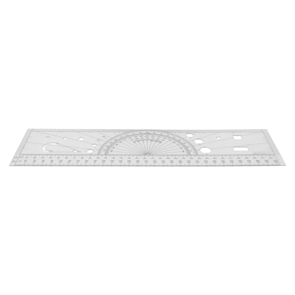 Pilot Navigation Ruler Tool with Clear Printed Scales for Universal Use