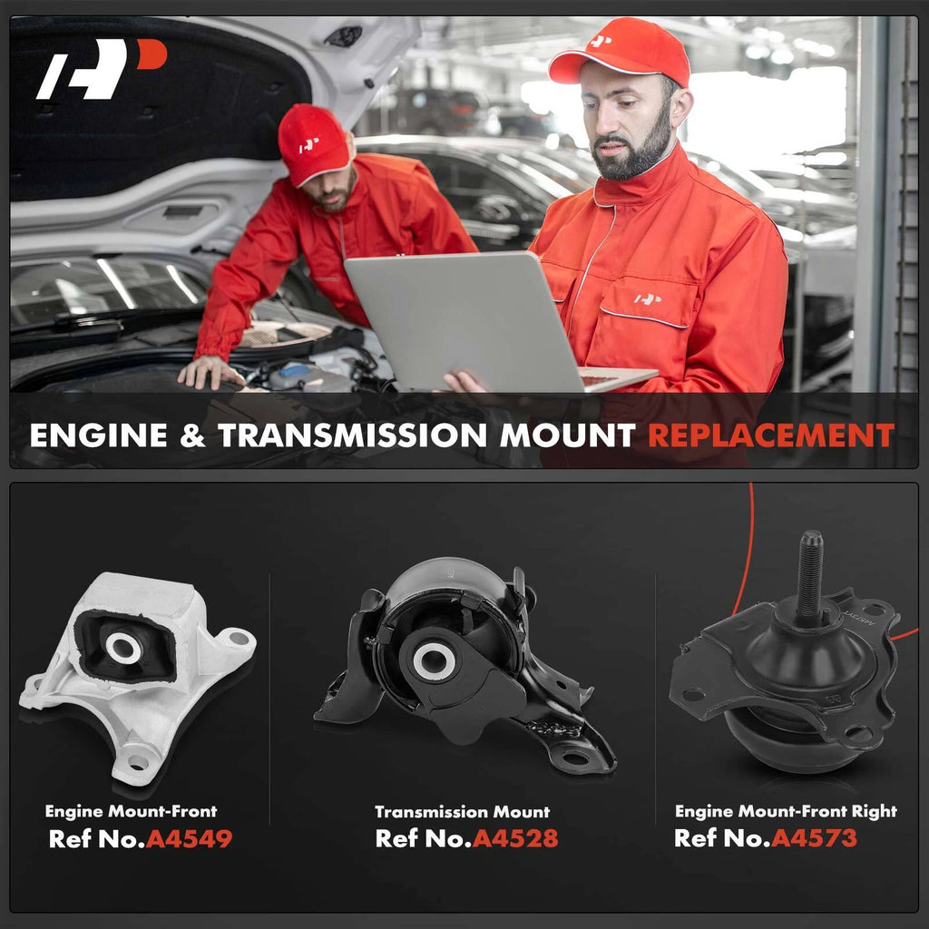 3X Engine Motor & Transmission Mount for Honda Element (2003-2010)