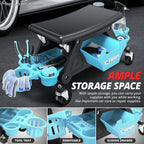 Lockable Rolling Stool for Automotive Mechanic Garage (12X25-1/2")