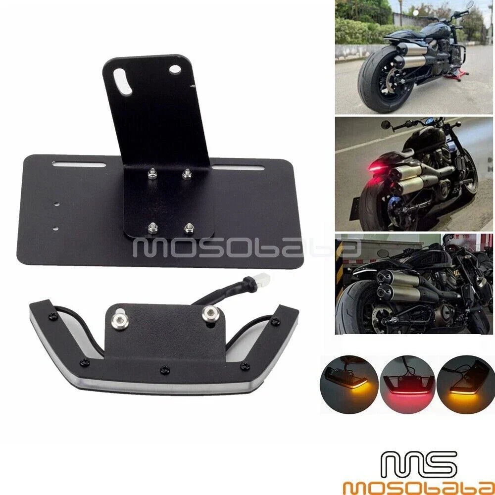 Rear LED Brake/Turn Signal/License Plate Holder for Harley Sportster S (2021-2023)