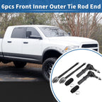 2X Front Outer Tie Rod End Links Kit for Dodge Ram 1500 (2006–2008) RWD