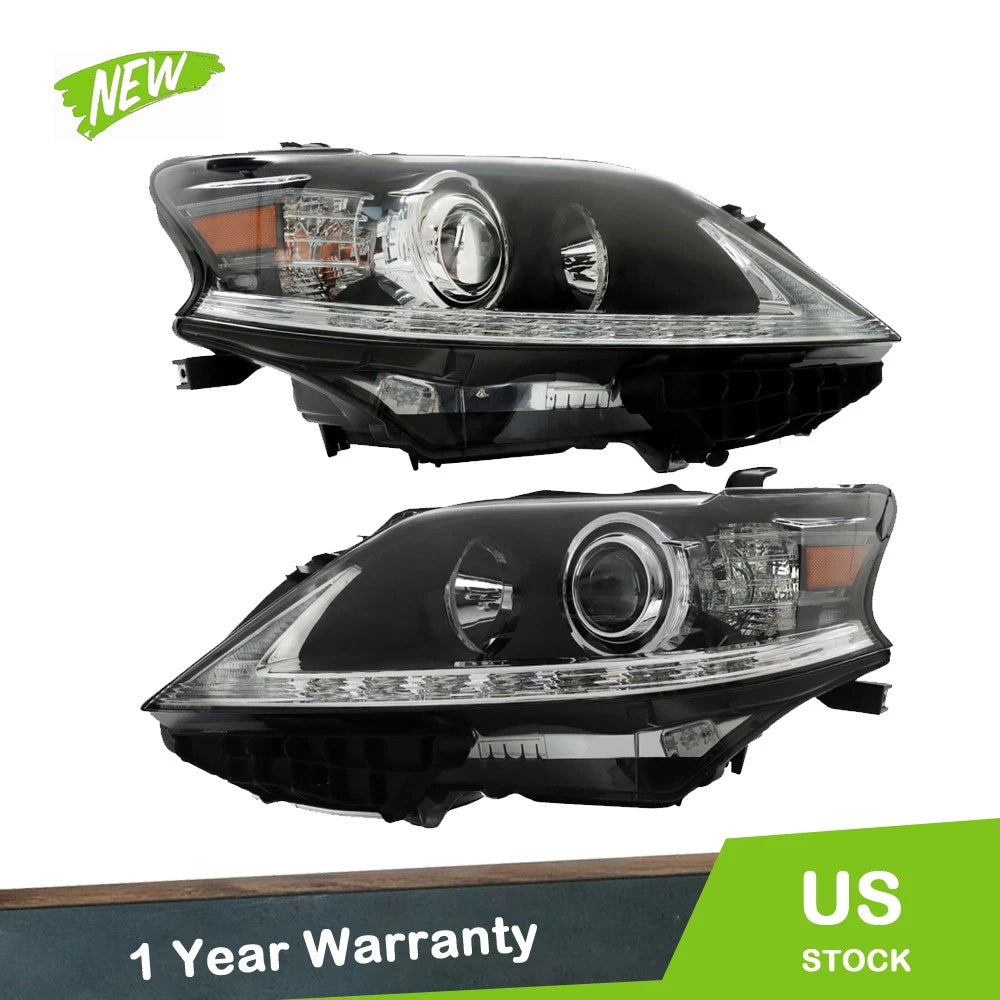 Set of 2 Halogen Headlights for Lexus RX350 RX450h (2013–2015)