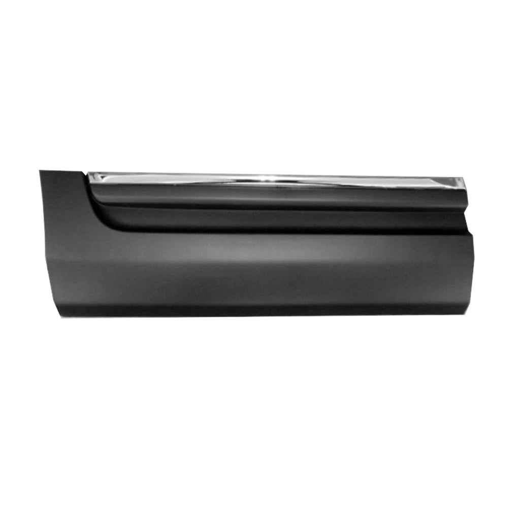 Replacement Polypropylene Passenger Side Rear Lower Door Molding w/Chrome Insert