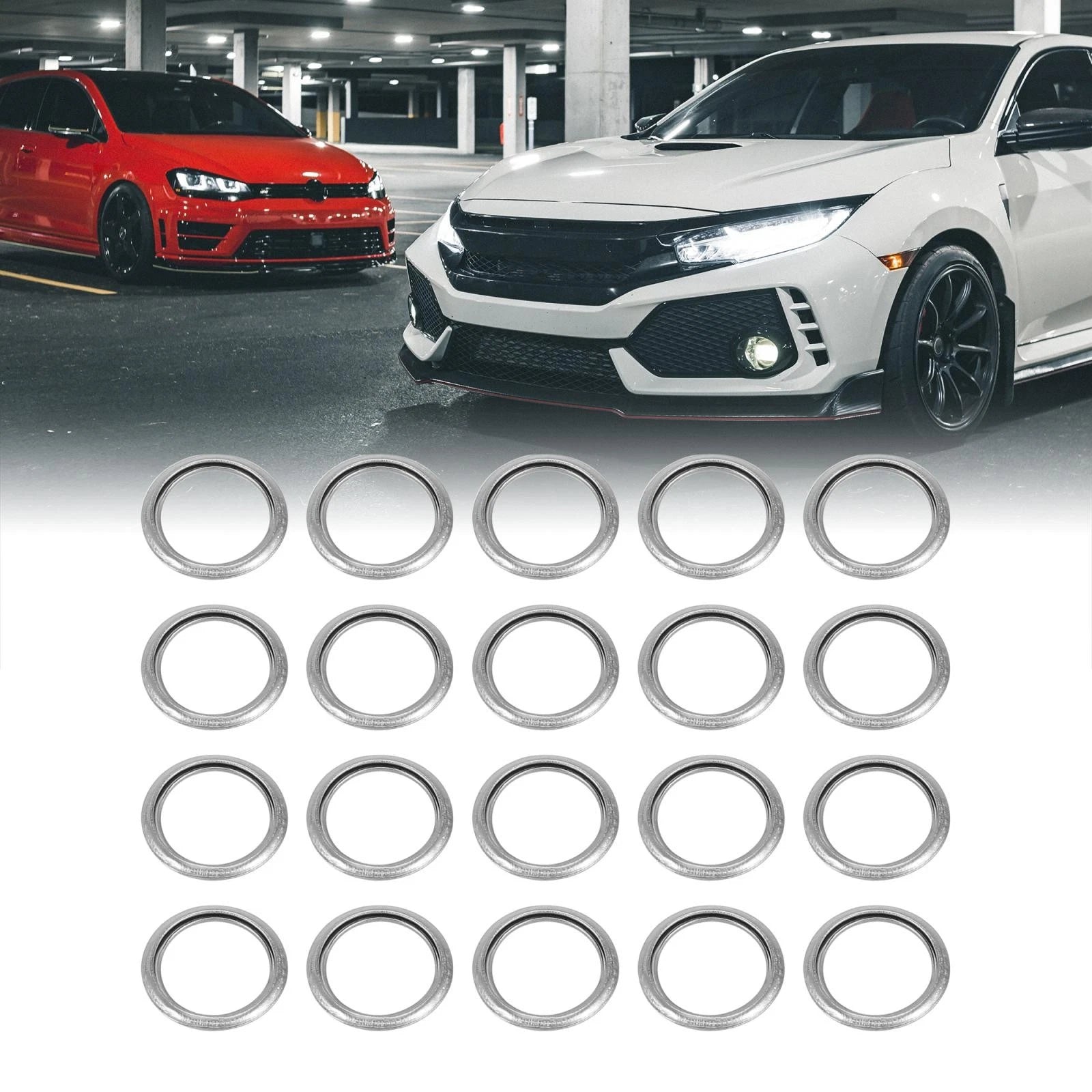 20pcs M14 Oil Drain Plug Gasket for Mitsubishi Lancer Outlander Eclipse (1992–2023) MD050317