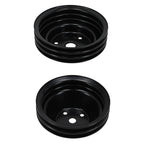 2&3 Groove V Belt Pulley for Chevy Small Block V8 262-400 283-350 (Direct Fit)