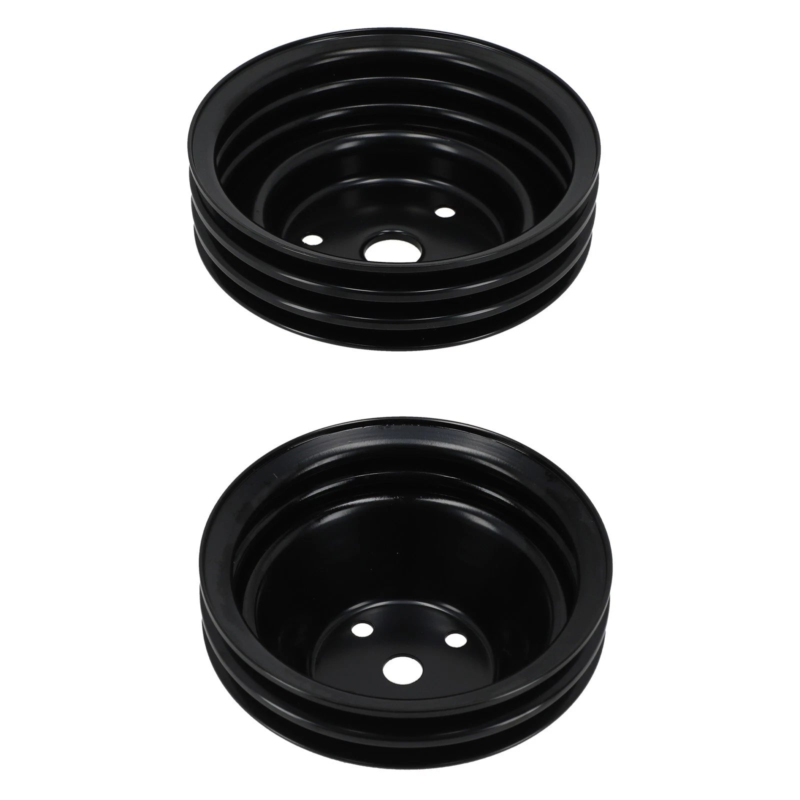 2&3 Groove V Belt Pulley for Chevy Small Block V8 262-400 283-350 (Direct Fit)