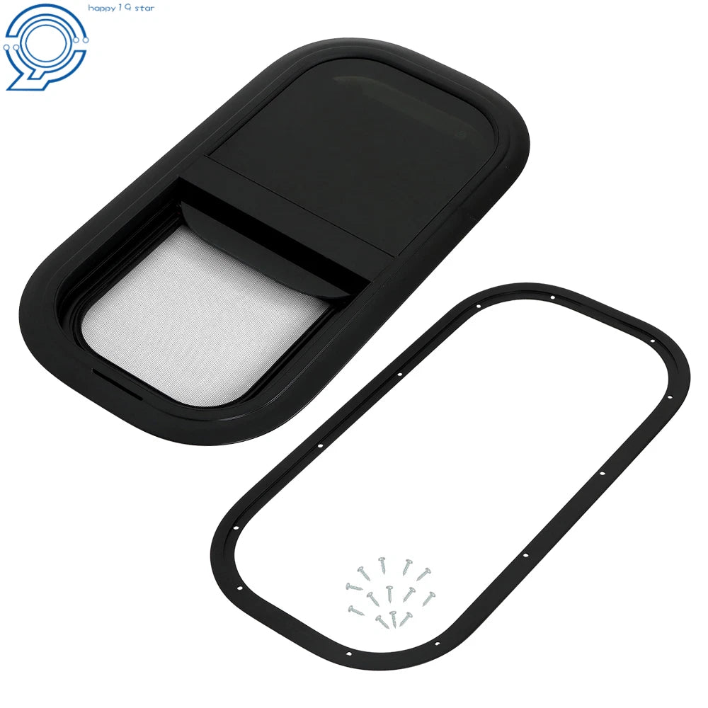 Vertical Slide Teardrop Windows for RV Trailer (12" x 24")