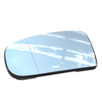 Left Blue Heated Side Mirror Glass with Plate for Mercedes S Class (1999-2003)