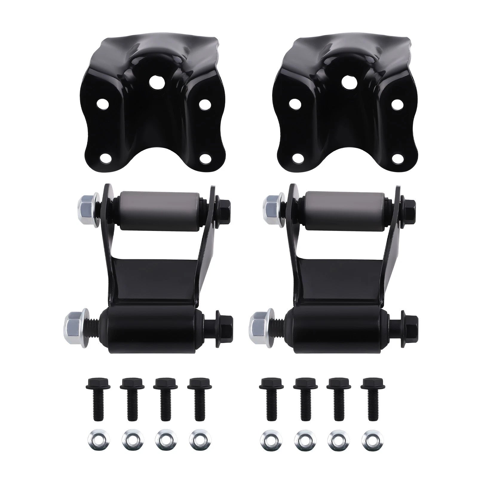 Rear Leaf Spring Shackle Bracket Kit for Ford F-150 F-250 F-350 (1980–2004)