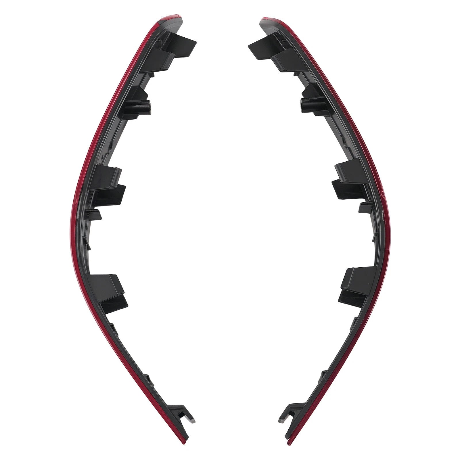 Bumper Reflector Pair for Mercedes-Benz GLK W204 (2013–2015) Red Lens ABS
