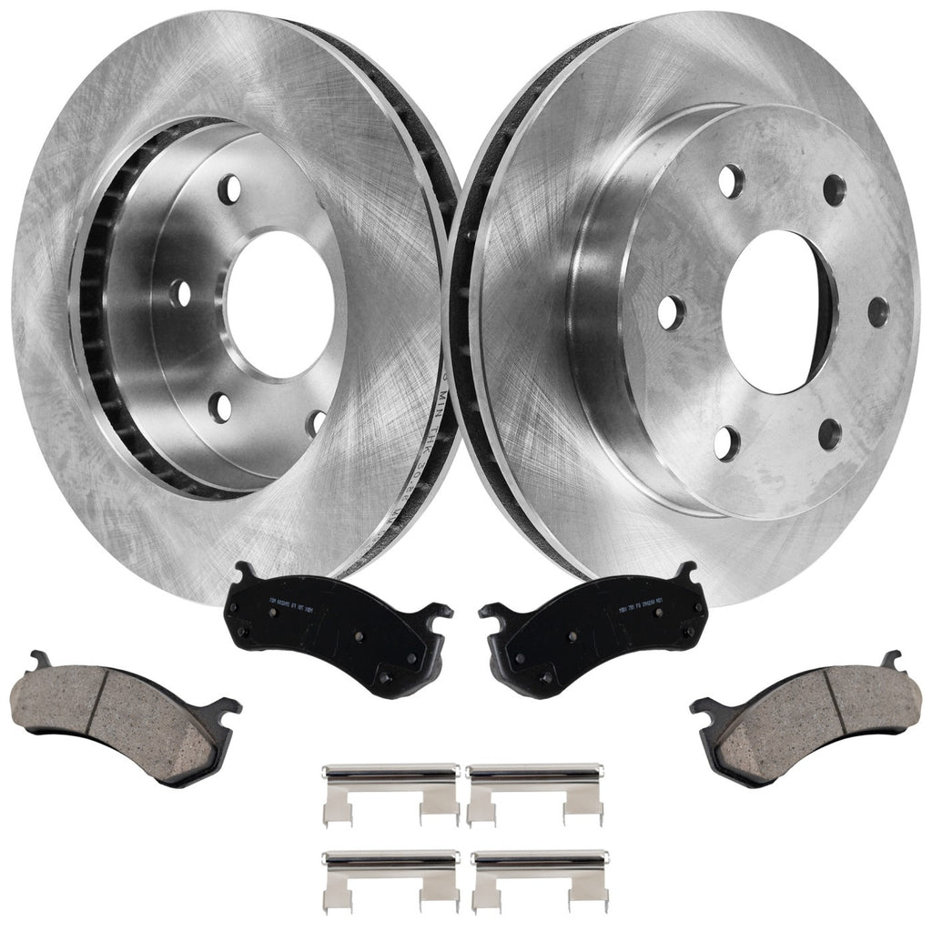 Brake Disc and Pad Kit for Chevrolet Tahoe (2000) Front Ceramic Pads