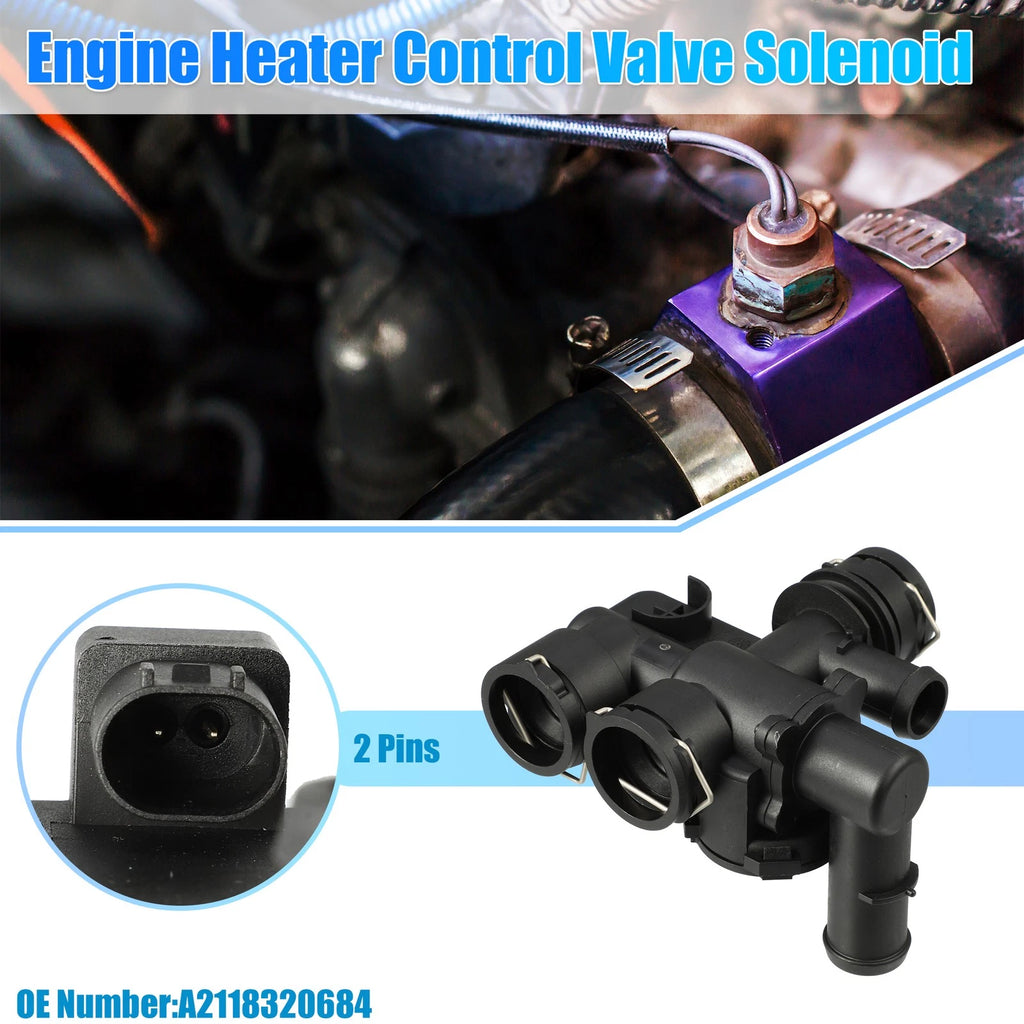 Engine Heater Control Valve Solenoid A2118320684 for Mercedes-Benz CLS550 (2007–2011)