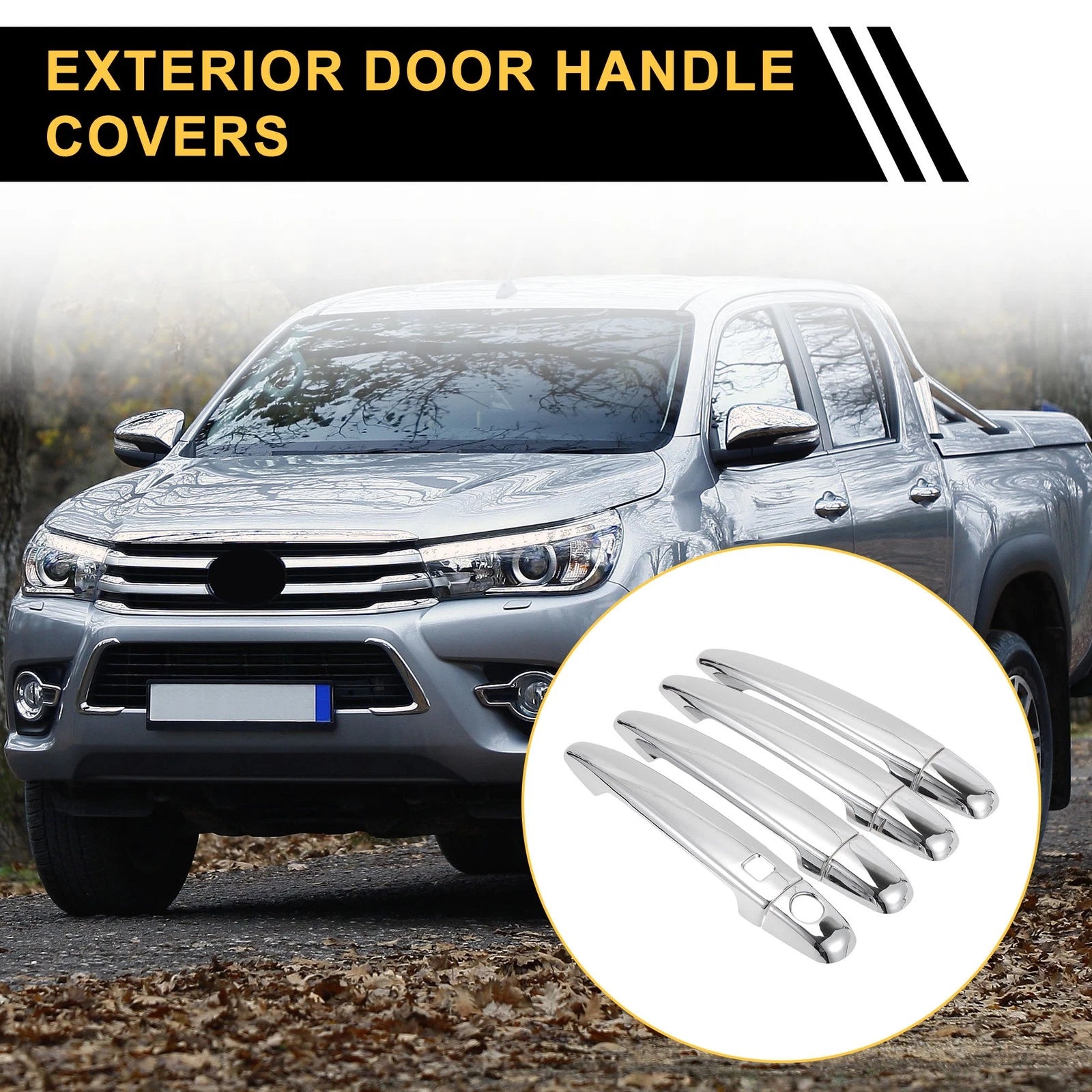 Set of 4 Exterior Door Handle Covers for Toyota 4Runner (2010–2023)