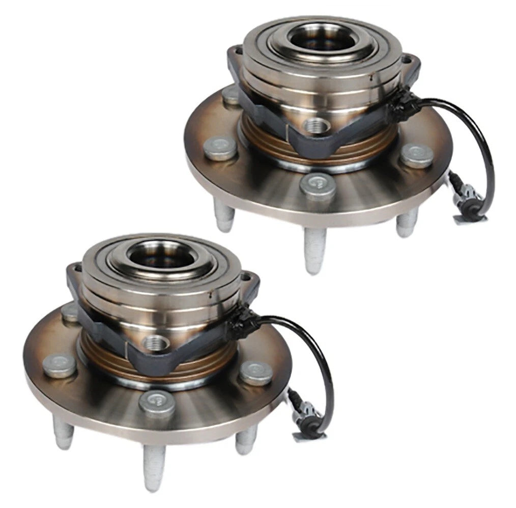 Set of 2 Front Wheel Bearings & Hub Assemblies for Chevy GMC (RWD)