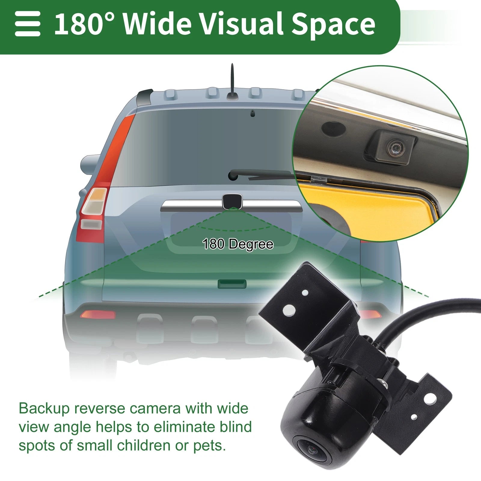 Rear View Camera for Hyundai Tucson (2016) 120-180 Degree