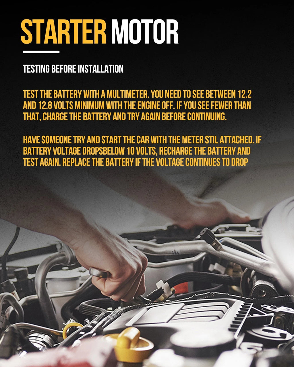 Starter for Volkswagen Beetle Jetta 1999-2004 2.0L (1999–2004)