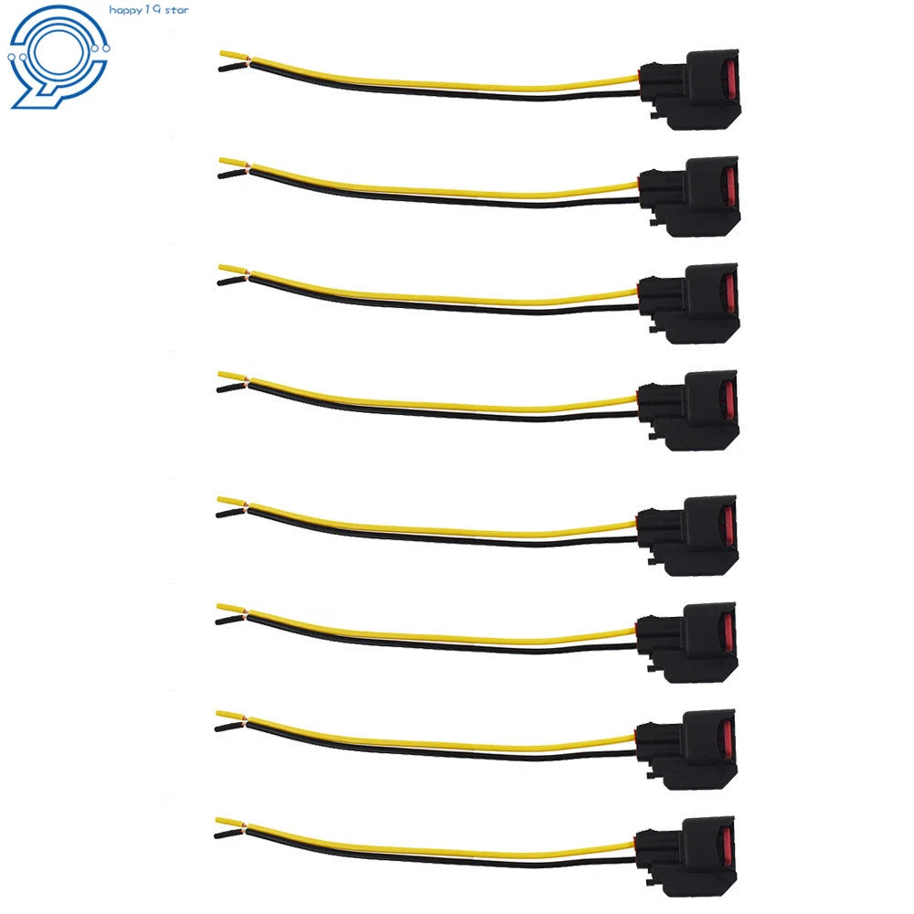 Set of 8 Fuel Injector Connector Pigtails for Dodge LS2 LS3 Ford EV6 EV14