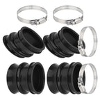 Set of 4 Carburetor Boots and Clamps for Honda CB750F CB750K CB750L CB750C CB750SC