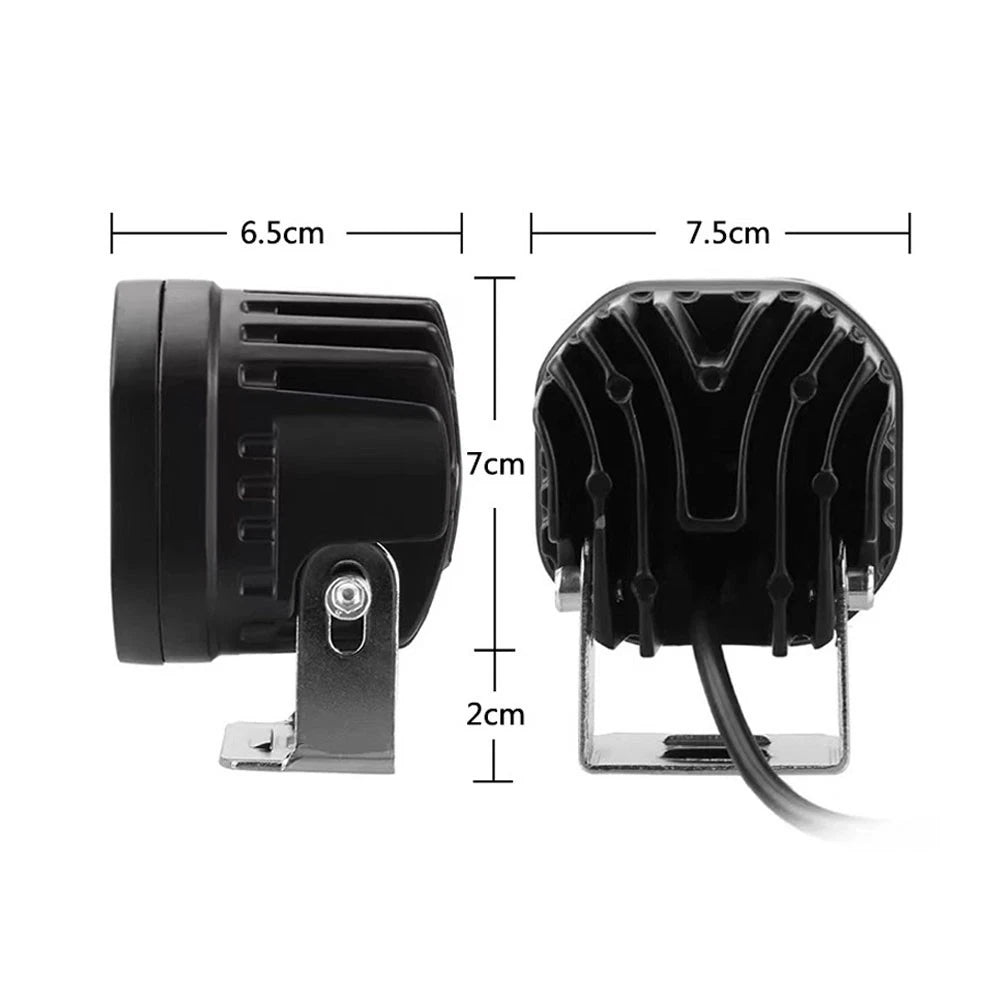 2Pcs LED Cube Pods Work Light for Offroad Vehicles (Universal)