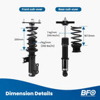 Coilover Suspension Kit for Hyundai Genesis Coupe (2011-2016)