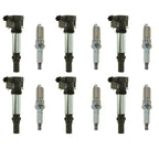 6X Ignition Coils & Spark Plugs for Cadillac Buick Saab 9-3 (2003–2011) UF375