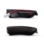 Black LED Wing Side Mirror Blinker Turn Signal Lights for Chrysler 300 (2011–2023)
