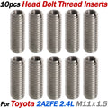 10PCS Head Bolt Thread Inserts M11x1.5 for Toyota Solara (2002–2005)