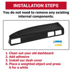 Molded Dash Cap Cover for Toyota Pickup 4 Runner (1984-1986)