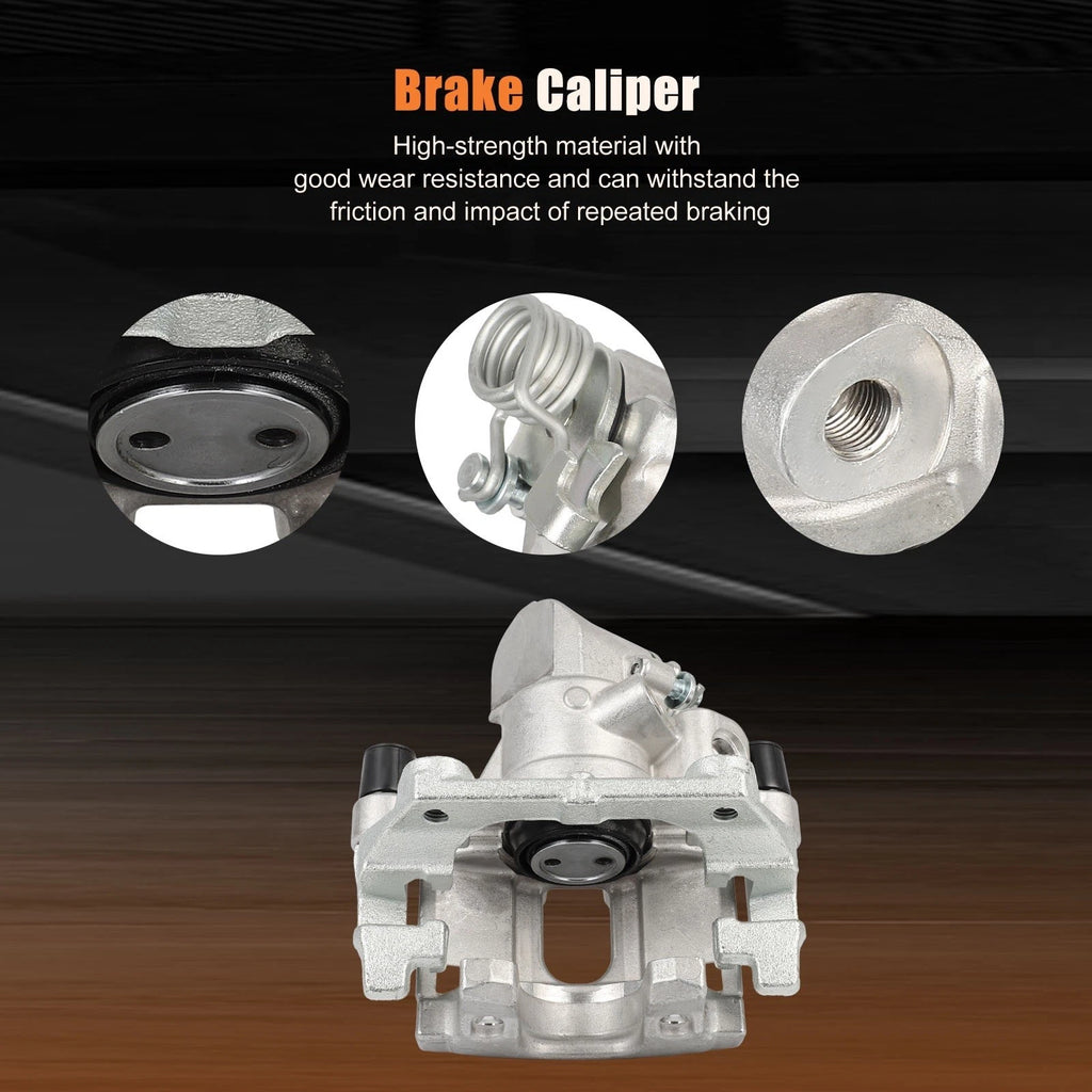 Rear Left Brake Caliper with Bracket for Ford Escape, Mazda 3 (2013–2016)