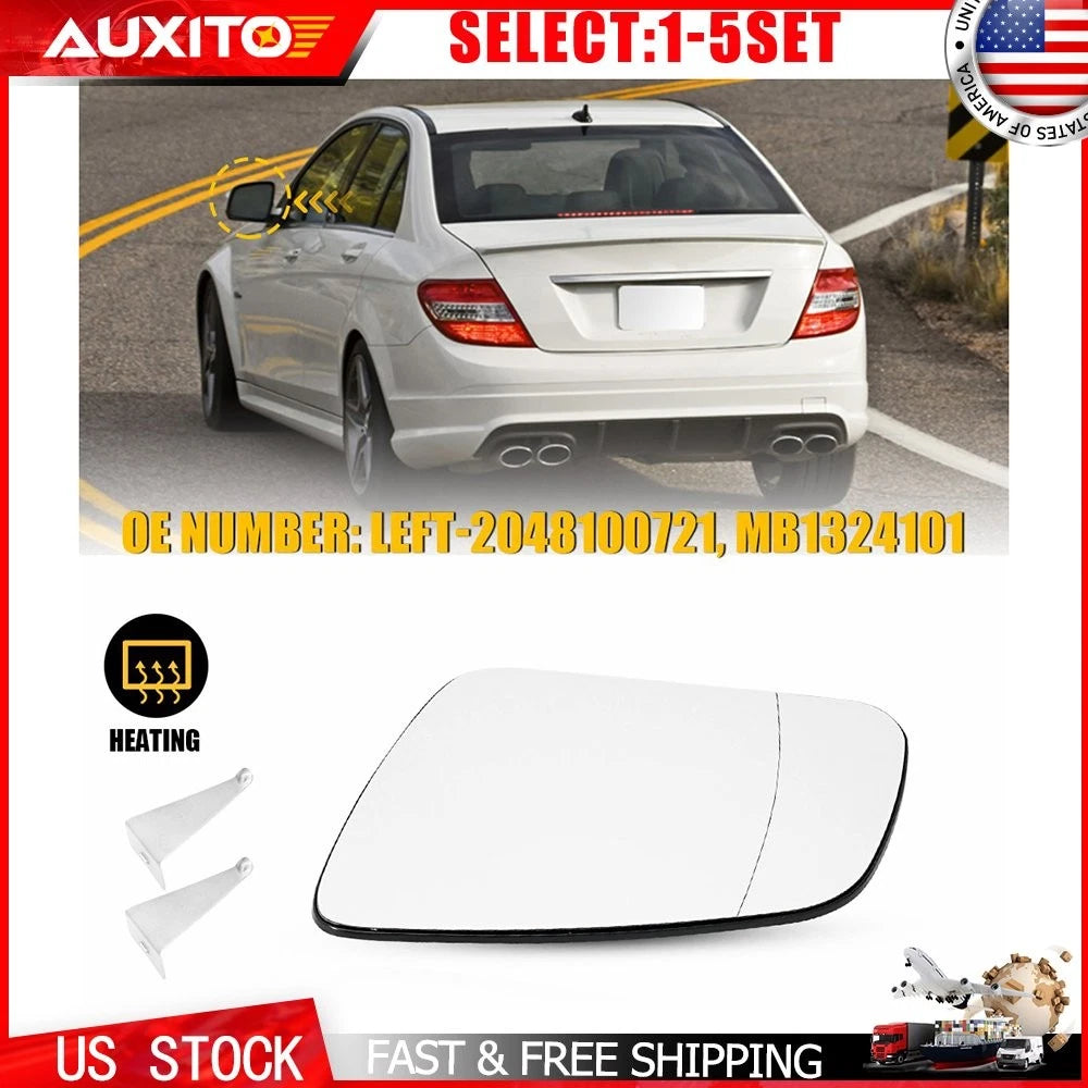 Driver Heated Mirror Glass for Mercedes Benz C300 C350 (2008–2011) 2048100721
