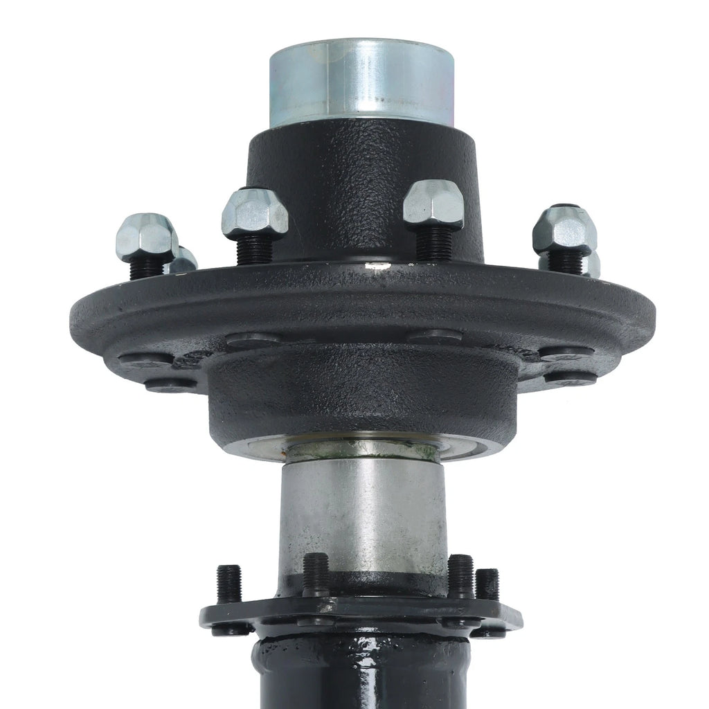 7k Trailer Axle for 8 Lug Vehicles (75" Hub Face, 58" Spring Center)