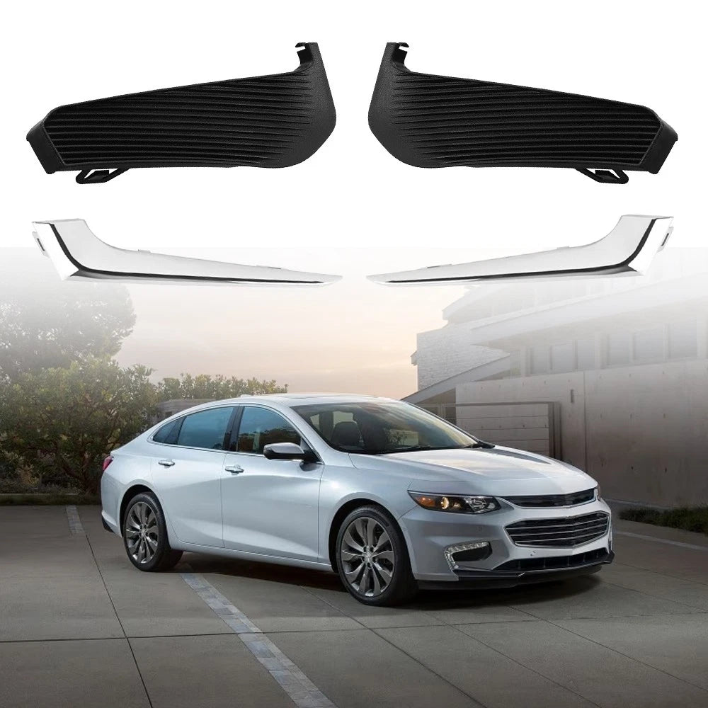 Set of 2 Front Fog Light Covers & Trim for Chevrolet Malibu (2016–2018)