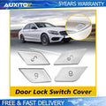 Set of 4 Door Lock Switch Button Cover Trim for Mercedes Benz W205 W213 W222 X253