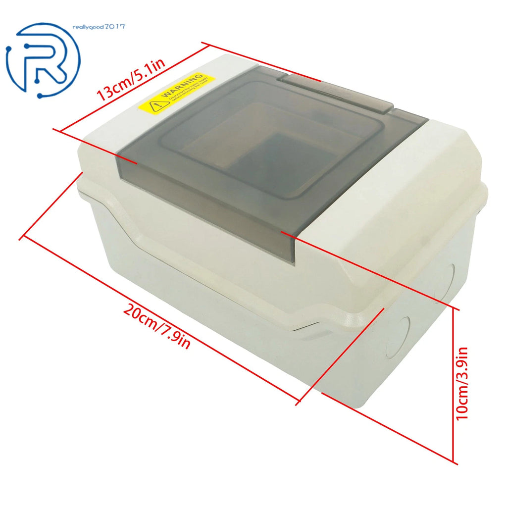 4 Way Power Distribution Box with Bus Bars for Indoor & Outdoor