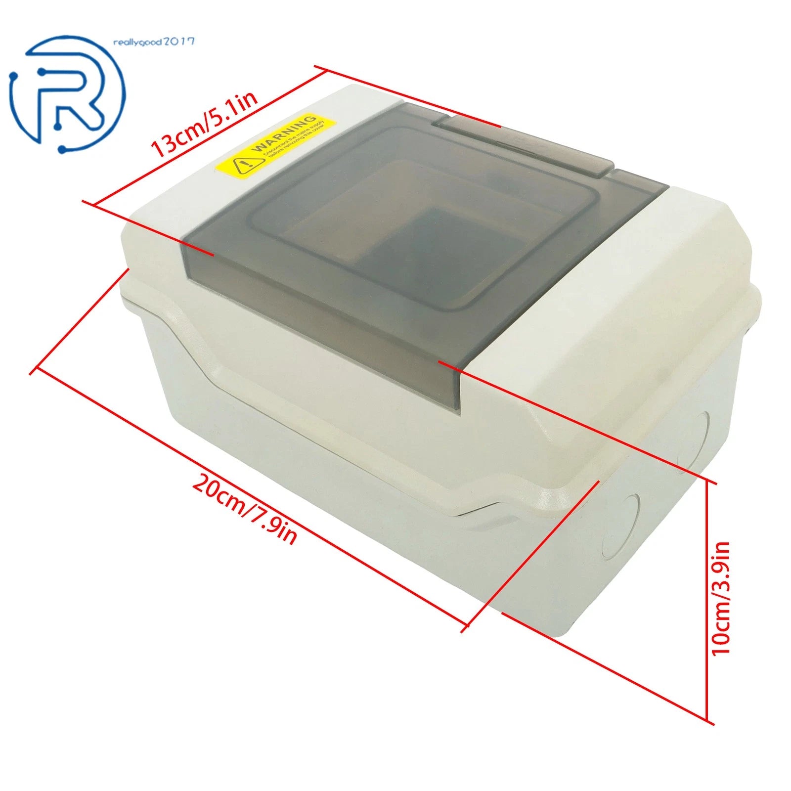 4 Way Power Distribution Box with Bus Bars for Indoor & Outdoor