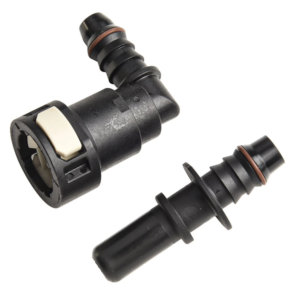 3/8" 90° Elbow Nylon Fuel Line Quick Connect Hose for SAE (11.8mm)