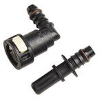 3/8" 90° Elbow Nylon Fuel Line Quick Connect Hose for SAE (11.8mm)