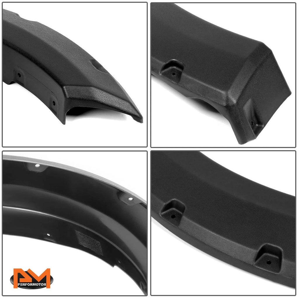 Set of 4 ABS Pocket-Riveted Wheel Fender Flares for Ford F150 (2015–2017)