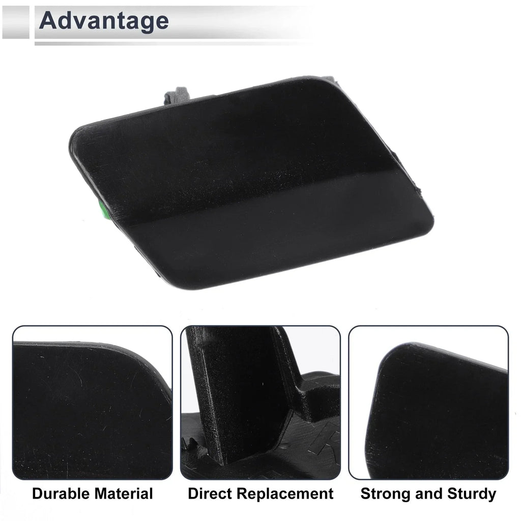 Front Right Side Bumper Headlight Washer Nozzle Cover Cap for BMW 335i GT Black