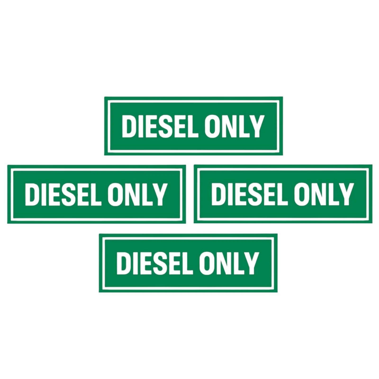 Weatherproof Diesel Decals for Fuel Tank Caps (Universal Fit)