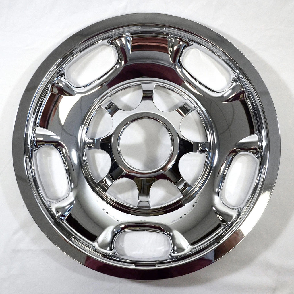 Wheel Skins Chrome Rear 17 Inch 8 Lug Replacement for Chevy Silverado 2500 HD (2007–2019)