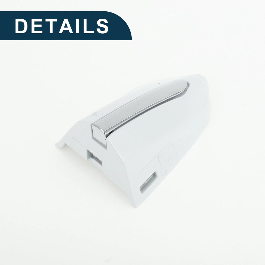 Front Left Door Handle Cover Trim for Ford Mondeo Edge Taurus (2013–2020) White