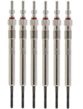 Set of 6 Diesel Glow Plugs for Audi Q7 3.0L V6 (2009–2012)